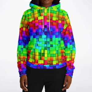 Unisex Hoodie - Colorful Shiny Blocks