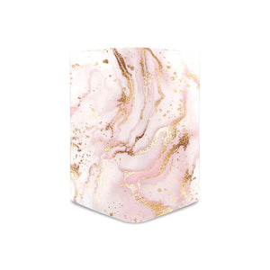 Women's Leather Wallet - Pink Gold Marble