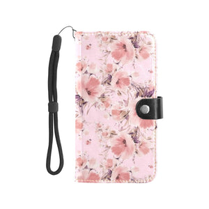 Large Wallet Phone Case - Pink Floral Shade