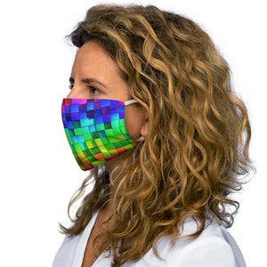 Face Mask - Colorful Shiny Blocks