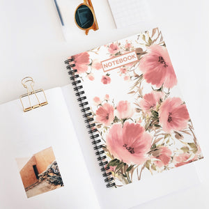 Spiral Notebook: Peach Flower Day