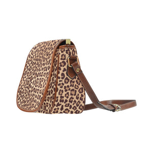Saddle Bag - Light Leopard Print