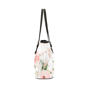 Large Leather Tote - Pink Floral Day