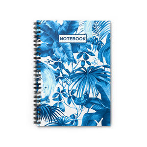 Spiral Notebook:  Blue Indigo Jungle