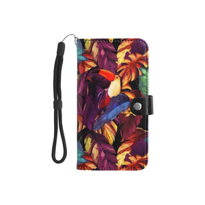 Small Wallet Phone Case - Tropical Toucan Jungle