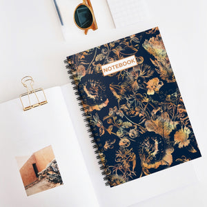 Spiral Notebook:  Luxury Golden Foliage