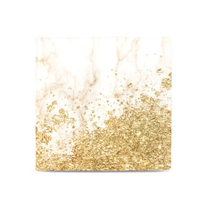 Women's Leather Wallet - Gold Foil Marble Day