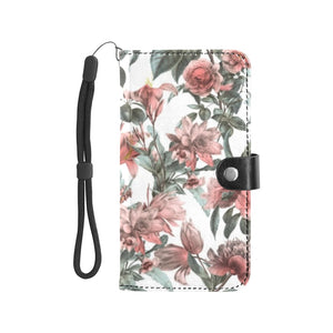 Large Wallet Phone Case - Luxury Rose Floral