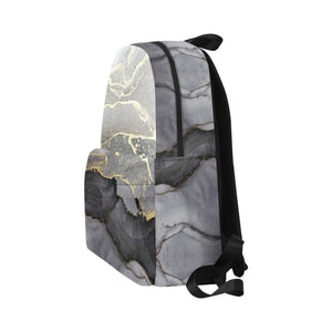 Backpack - Gray Gold Marble | Best Back Pack | Azulna
