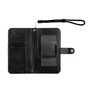 Small Wallet Phone Case - Luxury Golden Foliage Black