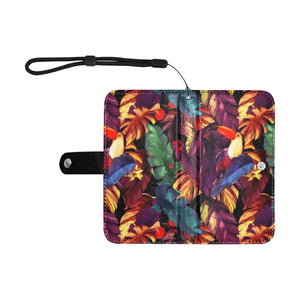 Small Wallet Phone Case - Tropical Toucan Jungle