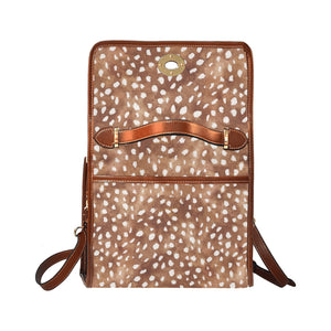 Satchel Bag - Luxury Animal Print Brown
