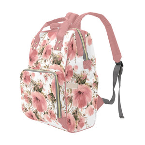Diaper Backpack - Peach Floral Day