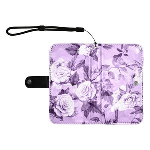 Large Wallet Phone Case - Lilac Floral