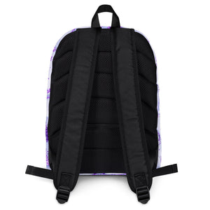 Laptop Backpack - Metallic Purple Marble