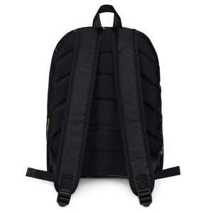 Laptop Backpack - Black Gold Marble