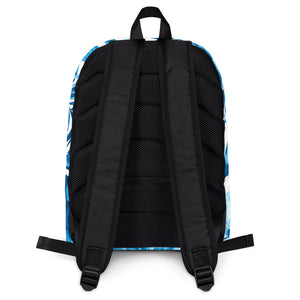 Laptop Backpack - Elegant Indigo Jungle