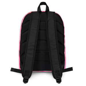 Laptop Backpack - Peach Pink Galaxy