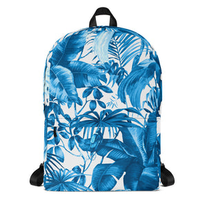 Laptop Backpack - Elegant Indigo Jungle