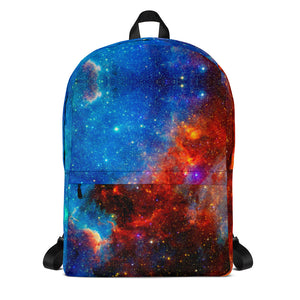 Laptop Backpack - Blue Red Galaxy