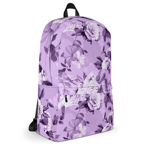 Laptop Backpack - Lilac Floral