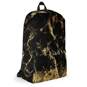 Laptop Backpack - Gold Foil Marble