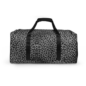 Duffle Bag - Gray Leopard Print