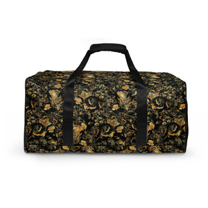 Duffle Bag - Luxury Golden Foliage Black