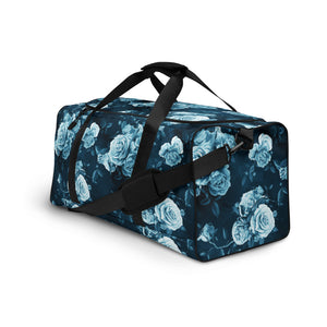 Duffle Bag - Dark Aqua Floral