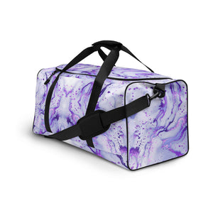 Duffle Bag - Metallic Purple Marble