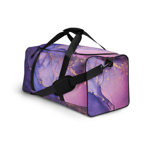 Duffle Bag - Purple Gold Marble
