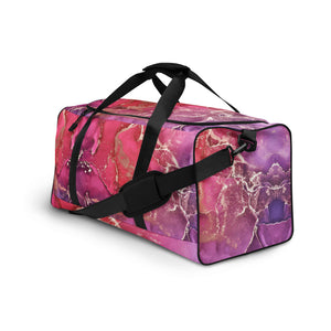 Duffle Bag - Berry Gold Marble