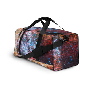 Duffle Bag - Geometric Galaxy Fire