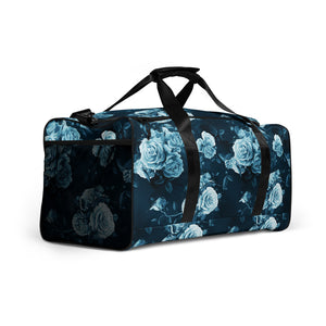 Duffle Bag - Dark Aqua Floral
