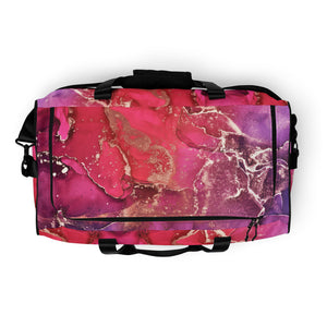 Duffle Bag - Berry Gold Marble