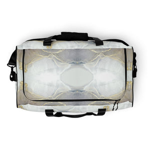 Duffle Bag - Gray Gold Marble