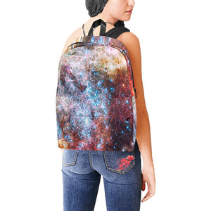 Backpack - Geometric Galaxy Fire | Backpack Bag | Azulna