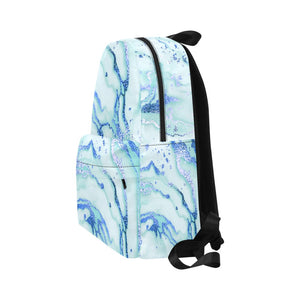 Backpack - Metallic Blue Marble