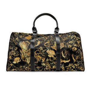 Travel Bag - Luxury Golden Foliage Black
