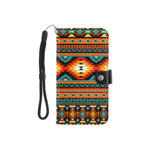 Small Wallet Phone Case - Colorful Tribal