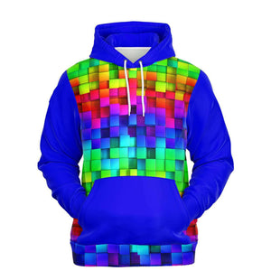 Unisex Hoodie - Colorful Shiny Blocks