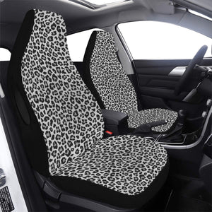 Car Seat Cover - Gray Leopard Print