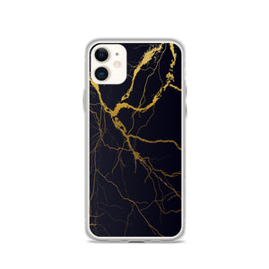 iPhone Phone Case - Black Gold Marble
