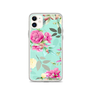 iPhone Phone Case - Flamingo Floral Fusion