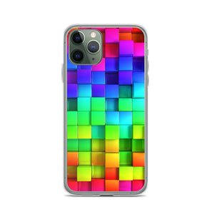 iPhone Phone Case - Colorful Shiny Blocks