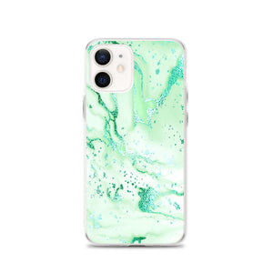 iPhone Phone Case - Metallic Aqua Marble