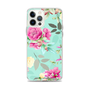 iPhone Phone Case - Flamingo Floral Fusion