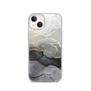 iPhone Phone Case - Gray Gold Marble