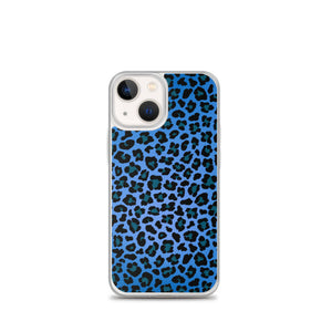 iPhone Phone Case - Blue Leopard Print
