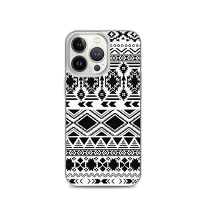 iPhone Phone Case - Black White Tribal
